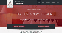 Desktop Screenshot of hotel-stadt-wittstock.de