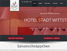 Tablet Screenshot of hotel-stadt-wittstock.de